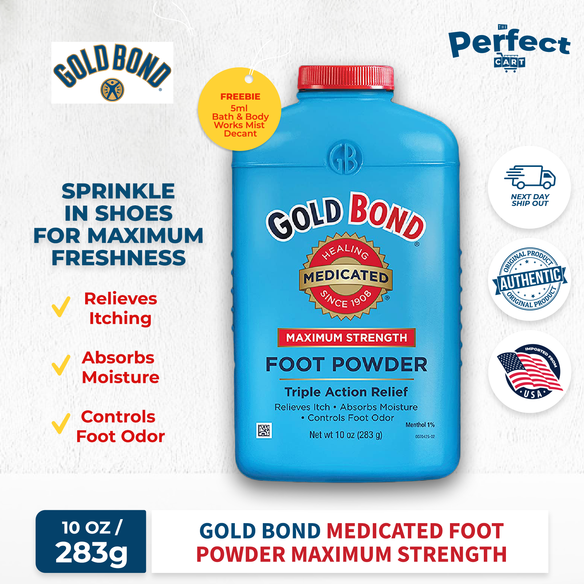 Gold Bond Medicated Foot Powder 10.0 oz | Lazada PH