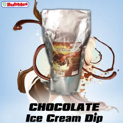 Bubbles™ Premium Chocolate Dip for Ice Cream 1kg | chocolate dip ice cream | Hershey's Shell Chocolate Ice Cream Topping 7.25 oz