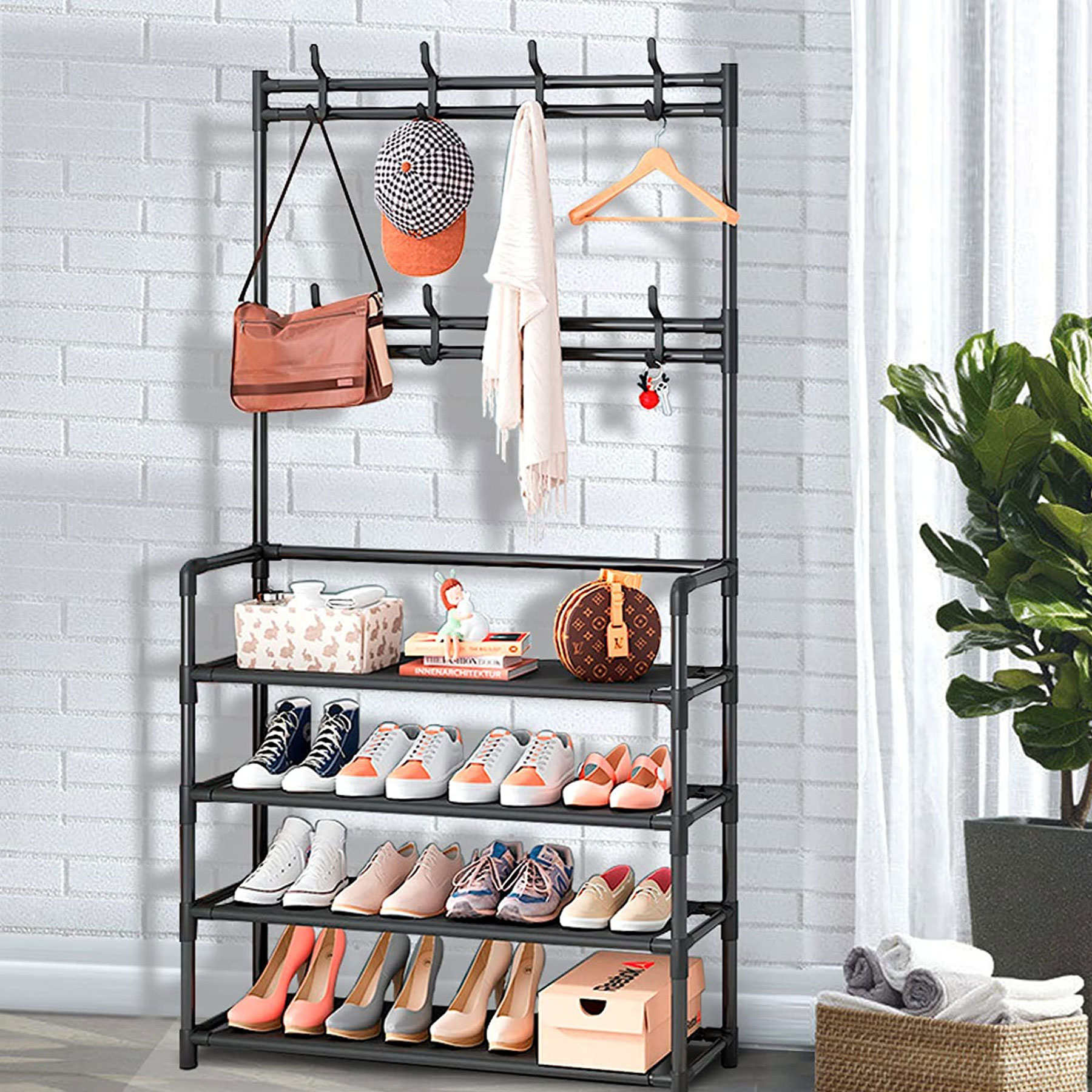Kaisa Villa YH6605 4 Layer Multifunctional Shoe Rack Organizer Simple