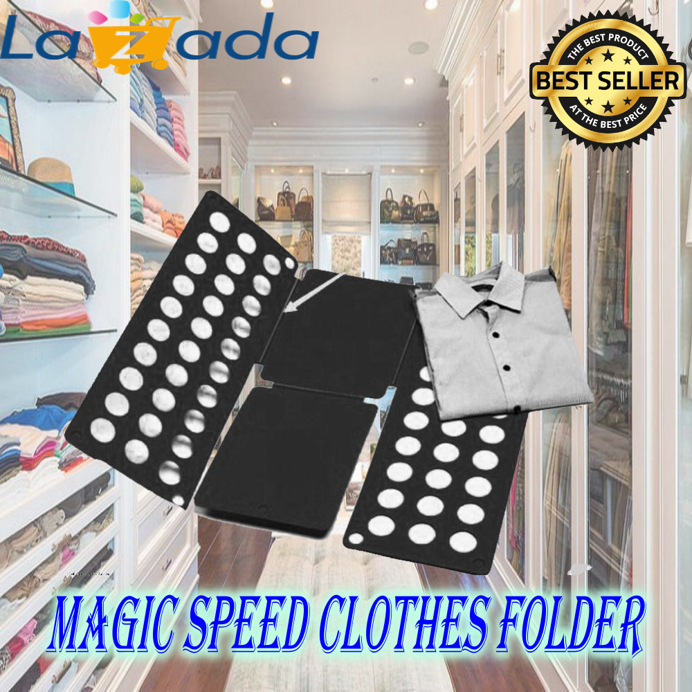 T-Shirt Clothes Organizer Folder Magic Fast Laundry Folding Board Kids Home 