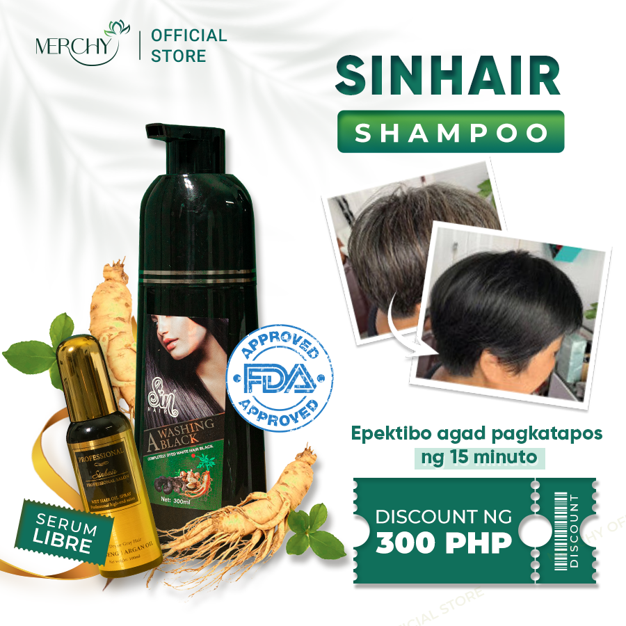 Hair dye shampoo, hair blackening shampoo, hair browning shampoo, genuine japanese Sinhair