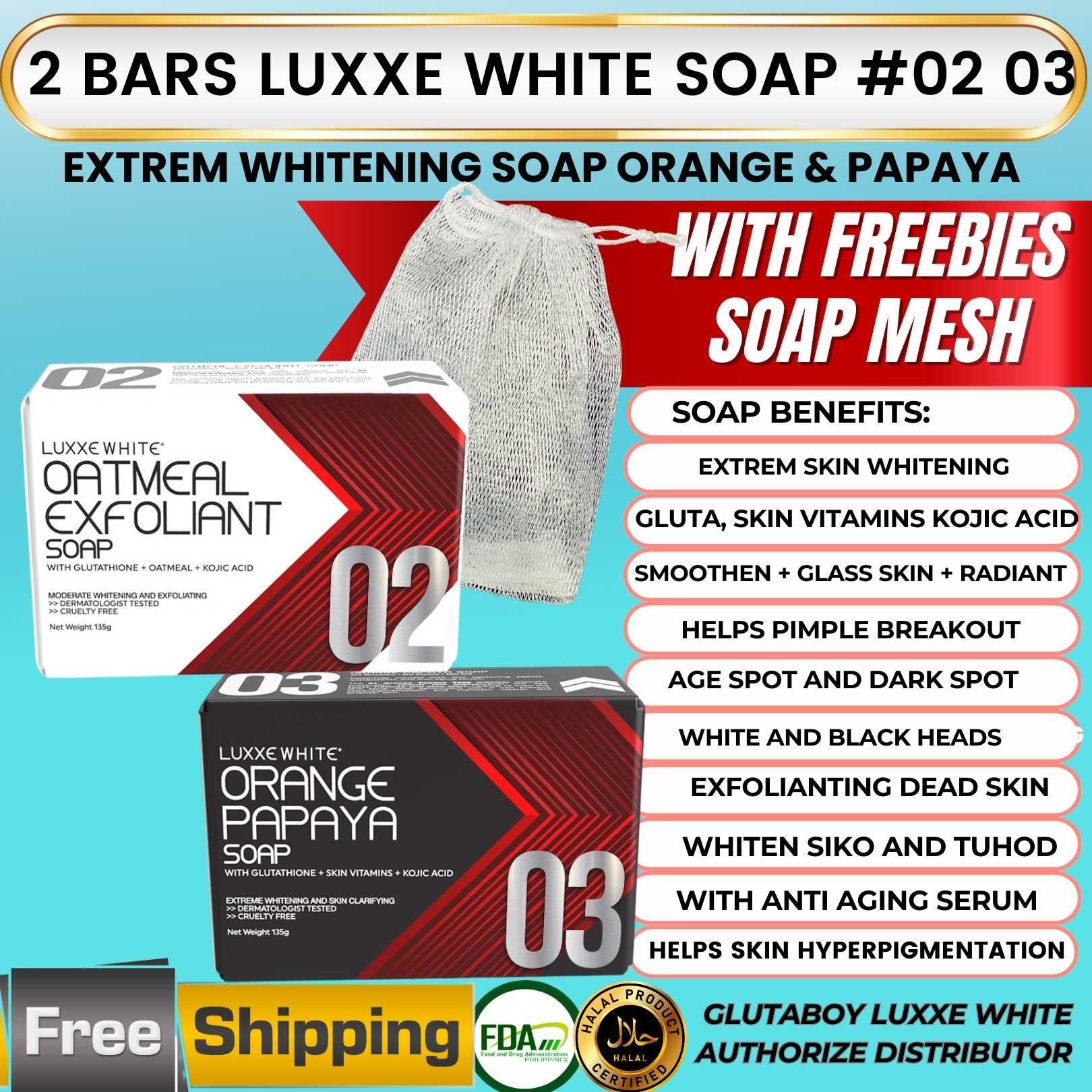 luxxe white glutathione soap BUY 1 TAKE 1 ] FRONTROW LUXXE WHITE SOAP 01 02 03 PAMPAPUTI PAMPAKINIS Body  Wash & Soap Glutathione Whitening 01 SKIN WHITENING SOAP 02 OATMEAL  EXFOLIANT SOAP 03 ORANGE PAPAYA SOAP TRENDING NA PAMPAPUTI NGAYON