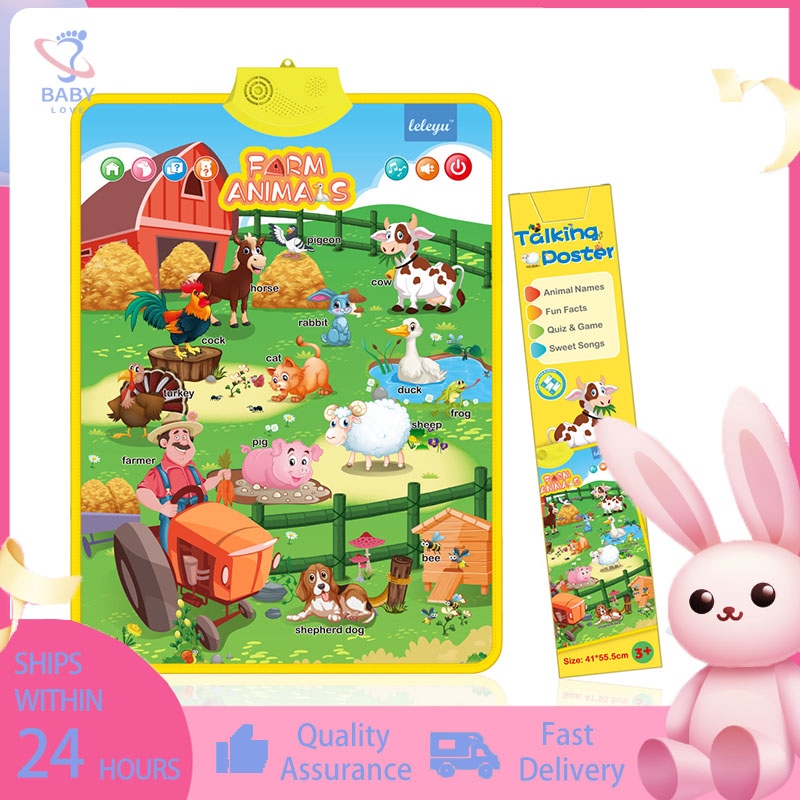 Baby Love Children Learning Wall Sound Chart Electronic Alphabet Baby