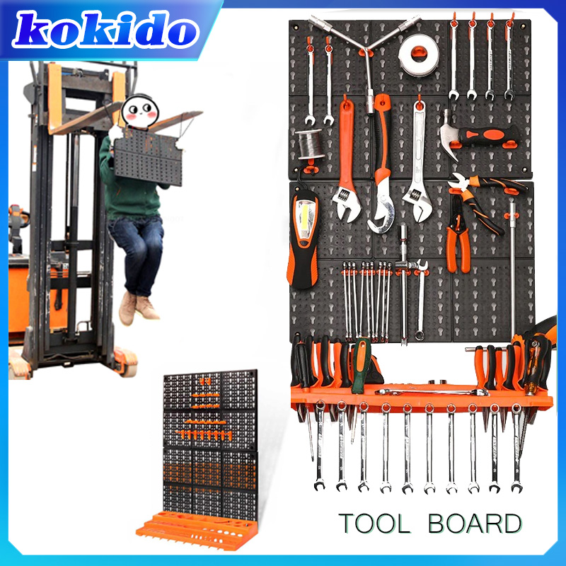 【Ready Stock】Tool Hanging Board Garage Wall Tool Racks Pegboard