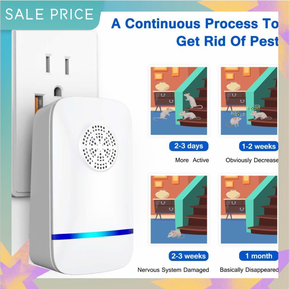 Ultrasonic Pest Repeller, 2021 Upgraded, Indoor Electronic and