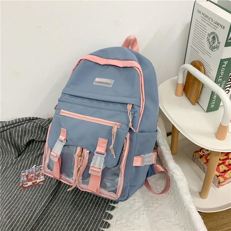 Japan Korea INS Wind Cute Bear High School Student Backpack GIRL'S