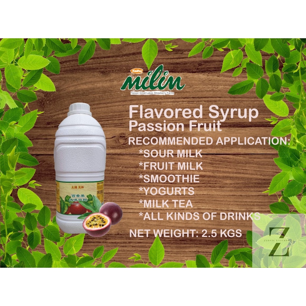 MILIN FRUIT FLAVORED SYRUP PASSION FRUIT Lazada PH
