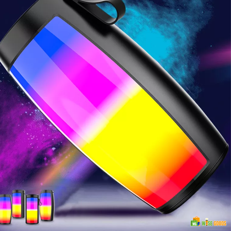 Wise Goods Portable Wireless speaker flashing LED light 1200mAh HIFI True Wireless Stereo