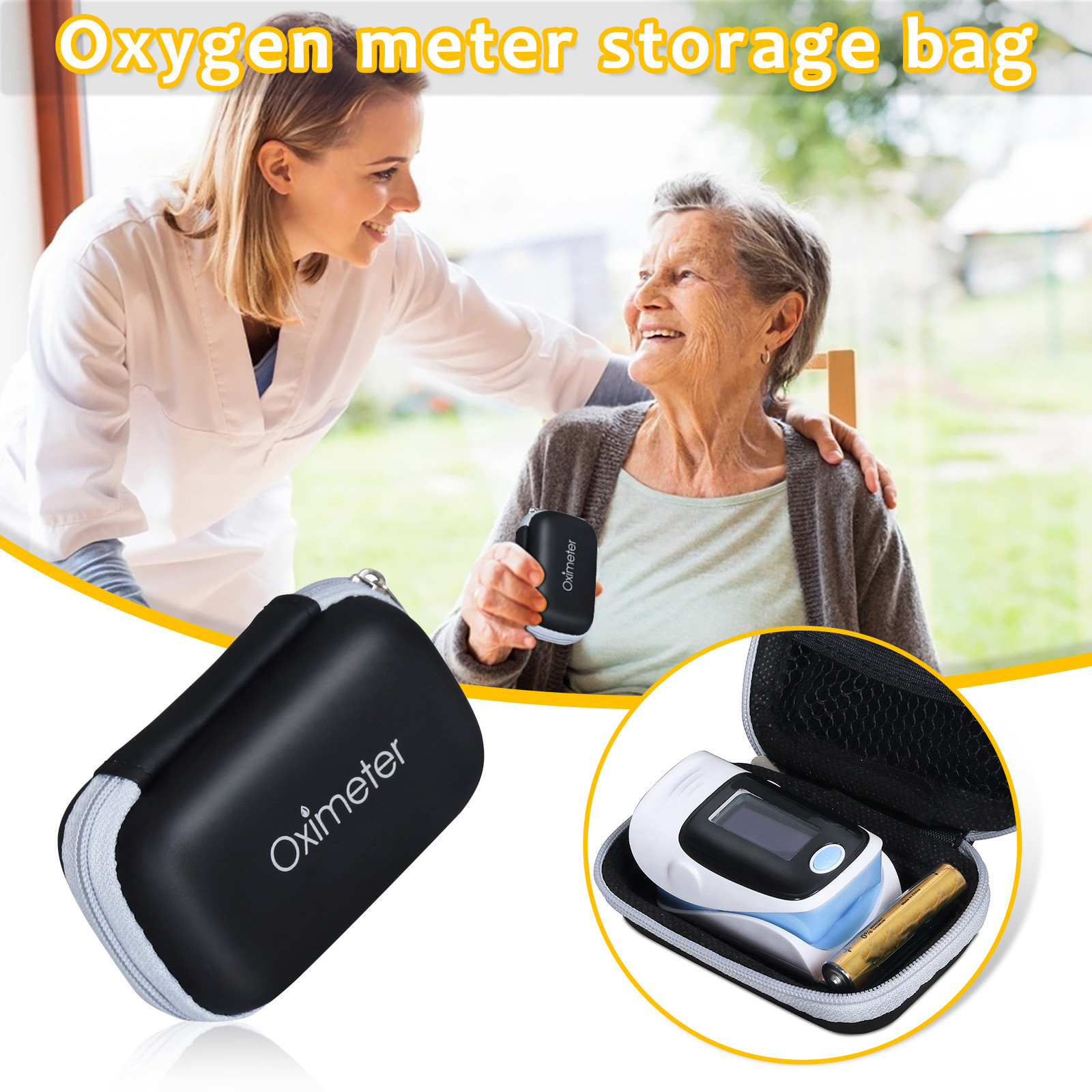 Oximeter กระเป๋าเก็บของนิ้วมือความดัน Eva Neutral Medicals ชุด