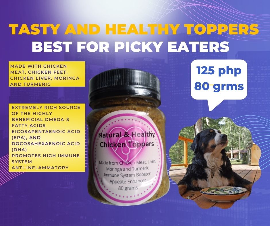 80g Natural and Healthy Chicken Toppers for dogs and cats + moringa and
