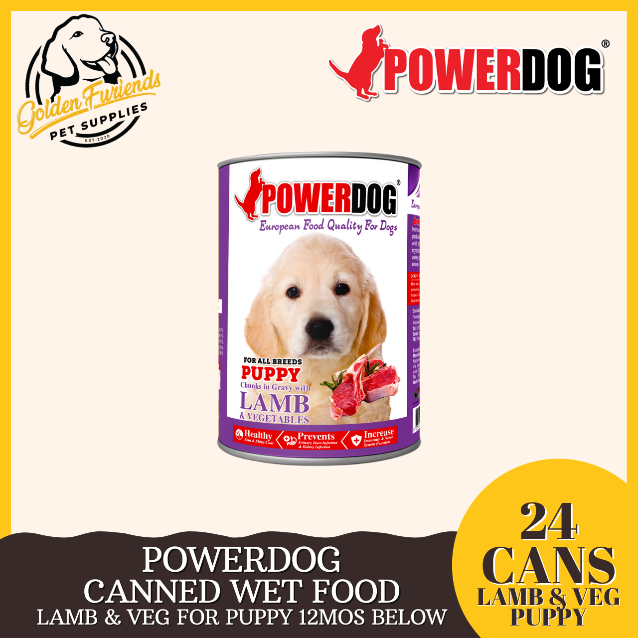 Powerdog Wet Dog Food Adult & Puppy 24 Cans (PER CASE) | Lazada PH