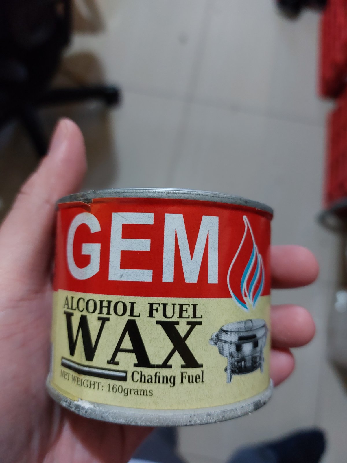 GEM Alcohol Wax Chafing Fuel Ethanol 200g (For Heating Buffet Trays Etc