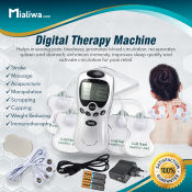 Digital Therapy Machine with Electrode Pads: Pain Relief Massager