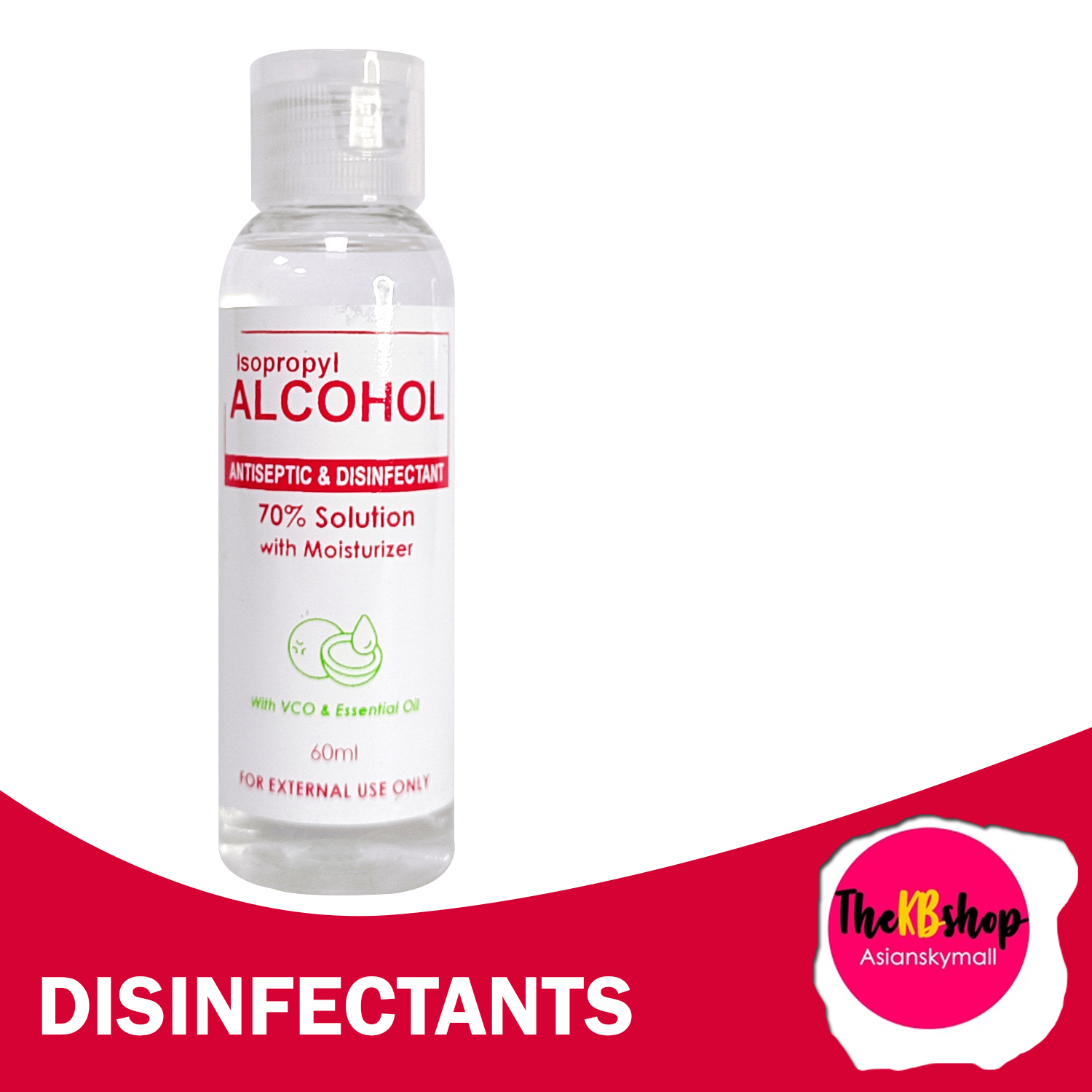 Isopropyl Alcohol Antiseptic And Disinfectant 70 Solutions With Moisturizer 60ml Lazada Ph 3296