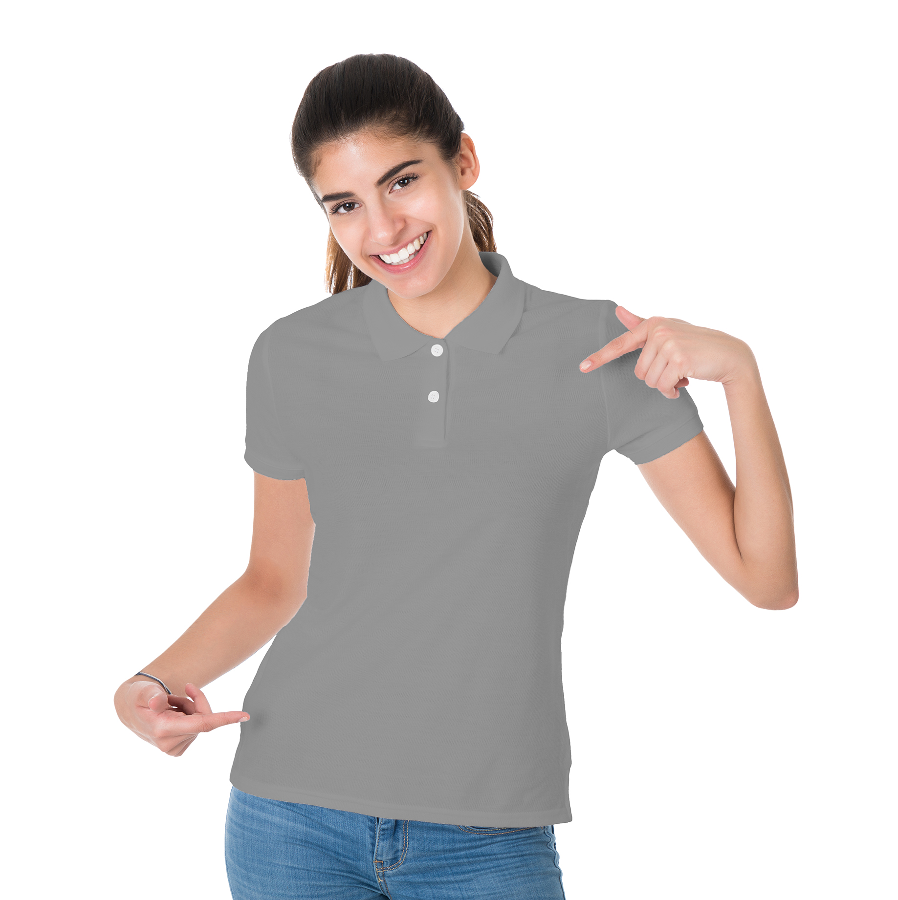 Cubic Ladies Basic Heather Pique Light 