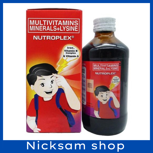 NUTROPLEX SYRUP 120ML (Multivitamins + Lysine) | Lazada PH