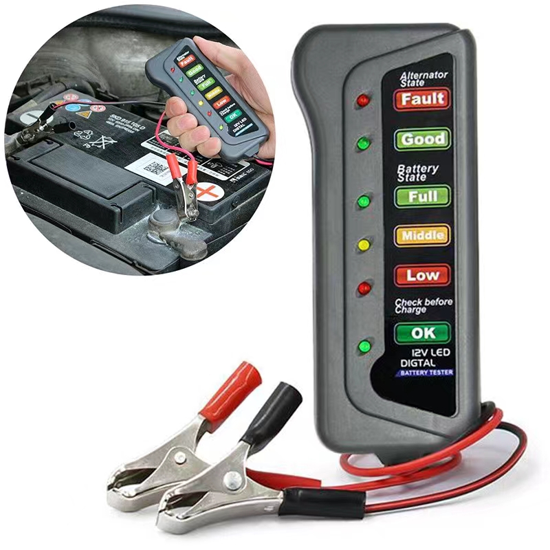 ThreeCobblers 12V Car Battery Tester Battery And Alternator Tester