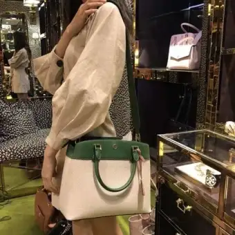 tory burch green tote