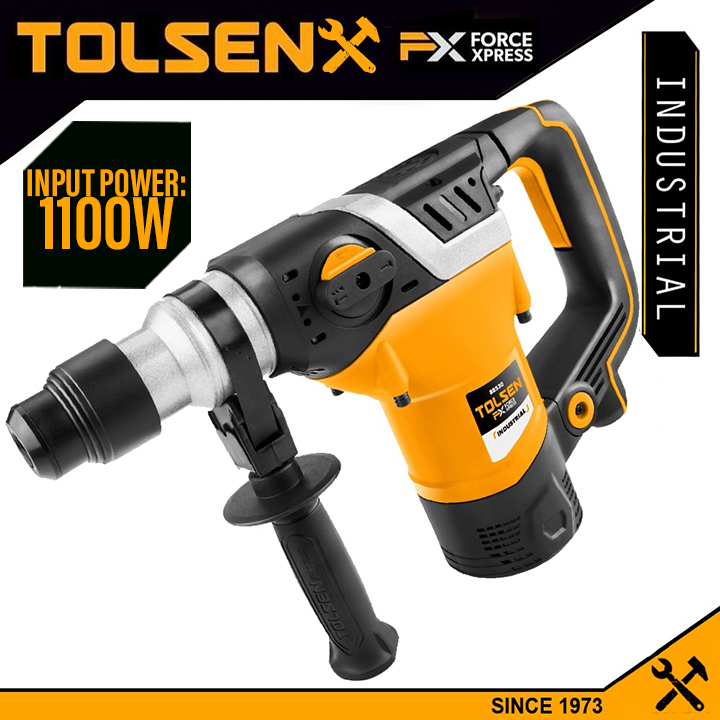 Tolsen Industrial Rotary Hammer SDS ONLINE EXCLUSIVE 1050W 1500W w Free 5pcs Drills Hard Case FX Series Lazada PH