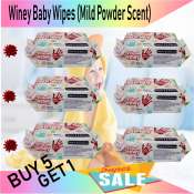 Buy 5 Get 1 Free Winey Baby Wipes - 80 sheets x 6 packs
