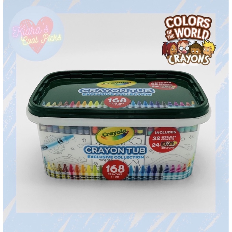 Crayola Crayon Tub Exclusive Collection 168 Colors Lazada PH