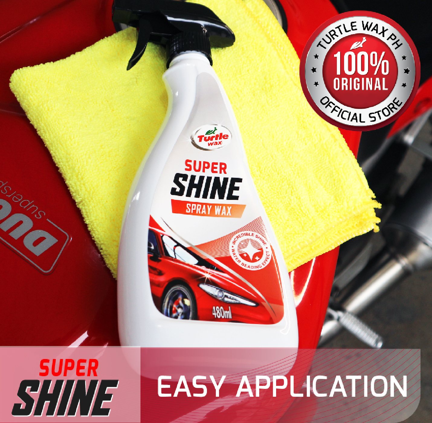 Turtle Wax Super Shine Series Spray Wax for Cars and Motorcycles