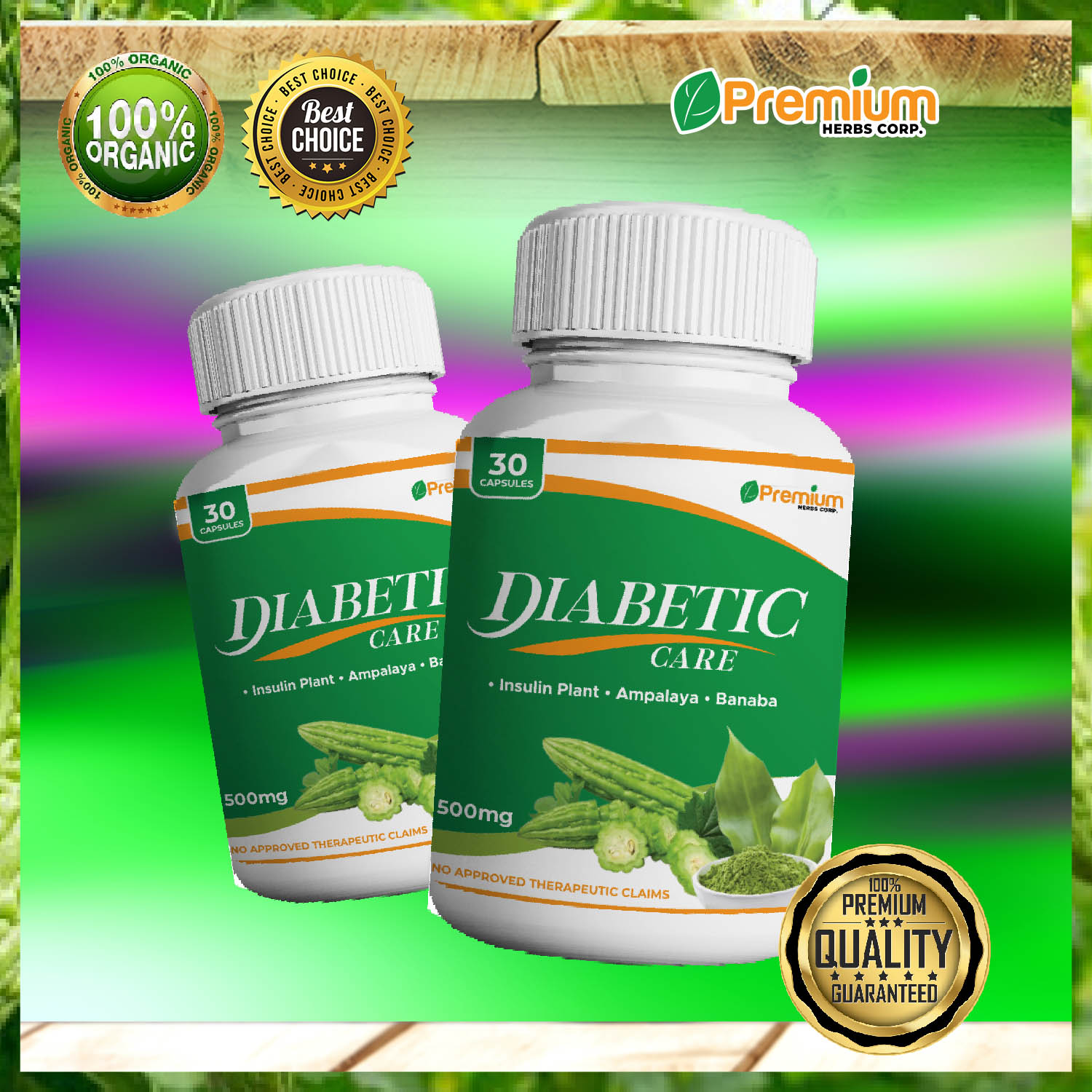 PHC Store | Diabetic Care Supplement 30 Capsules 50mg w/ Insulin Plant ...