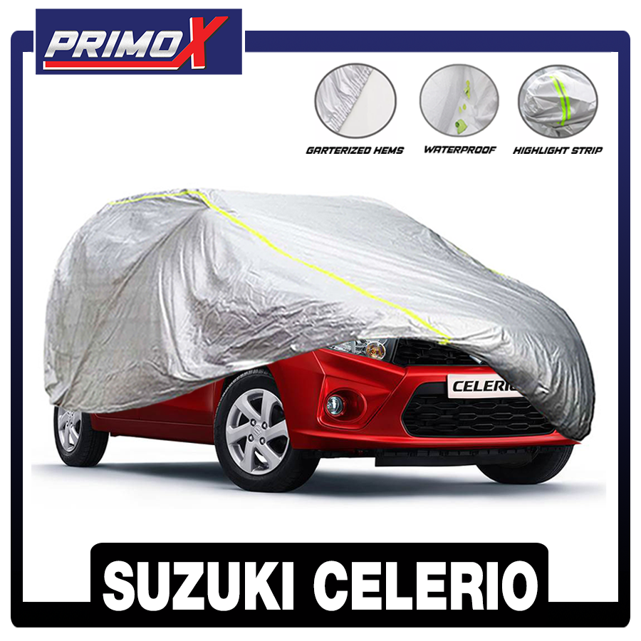 PRIMO Suzuki Celerio Car Cover, 2015-2021 MODEL, Waterproof Aluminum Car  Cover, SMALL, EXTERIOR ACCESSORIES