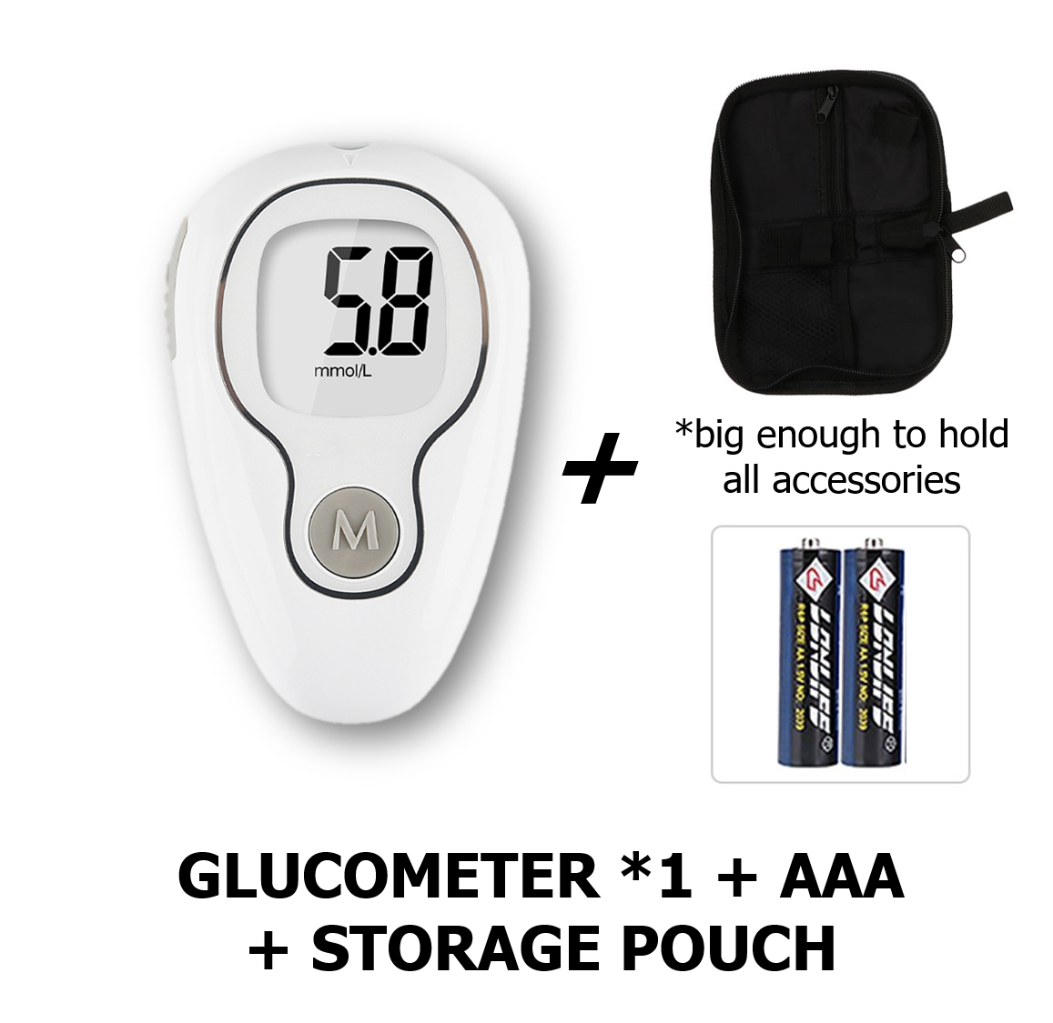 Blood Sugar Test Kit Original 50pcs Sugar Monitor Kit for Diabetes/ Old/ Pregnancy