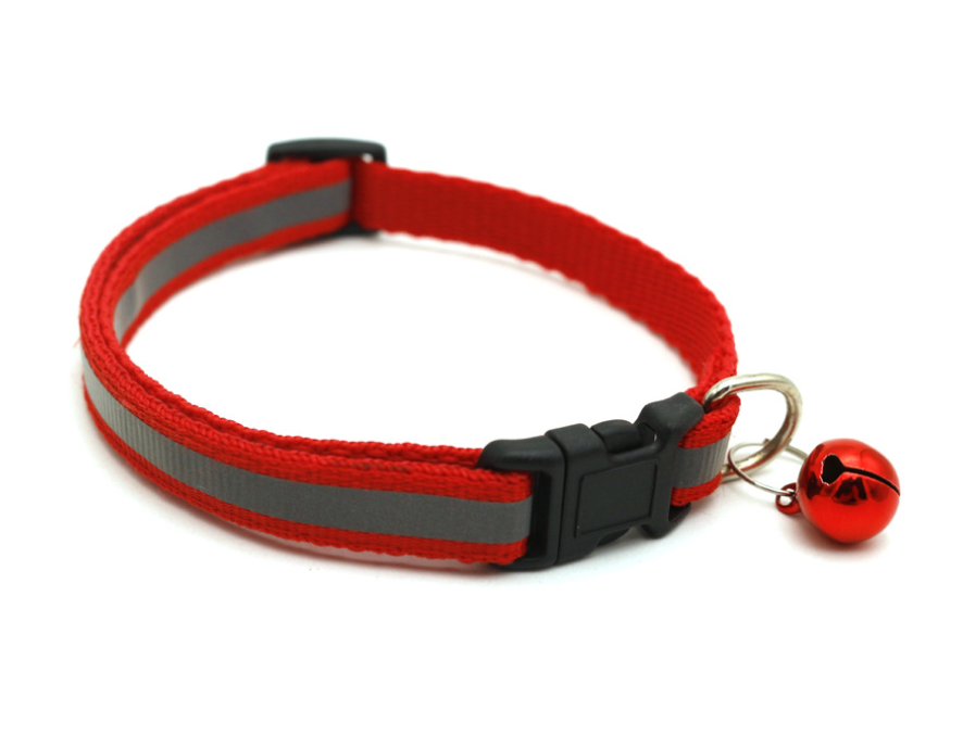 Finance Plan Adjustable Pet Collar Safety Buckle Bell Neck Strap 