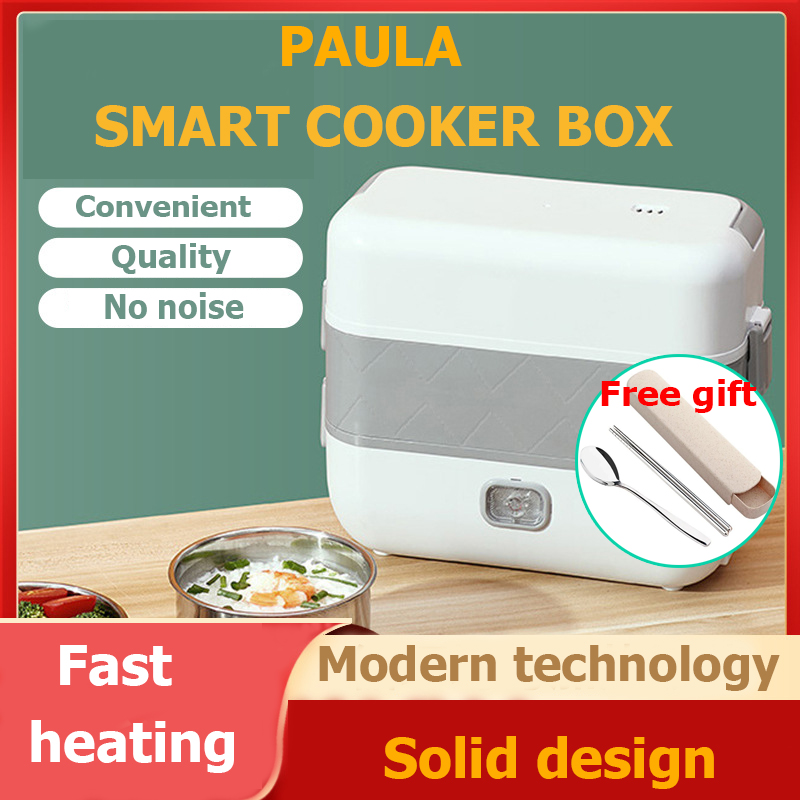 PAULA Smart Cooker Box Electric Lunchbox Heater 2 Layers Mini Rice