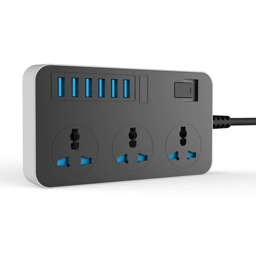 surge protector omni extension extension extension cord US Plug 3000W Power Strip with USB Ports