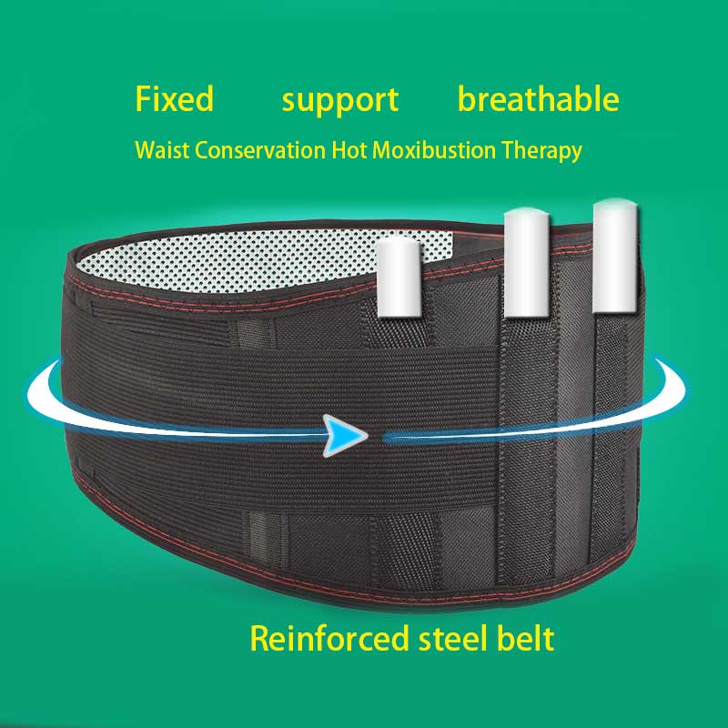 Tourmaline self-heating belt protection steel plate waist warm protection waist magnetic therapy waist protection waist belt
