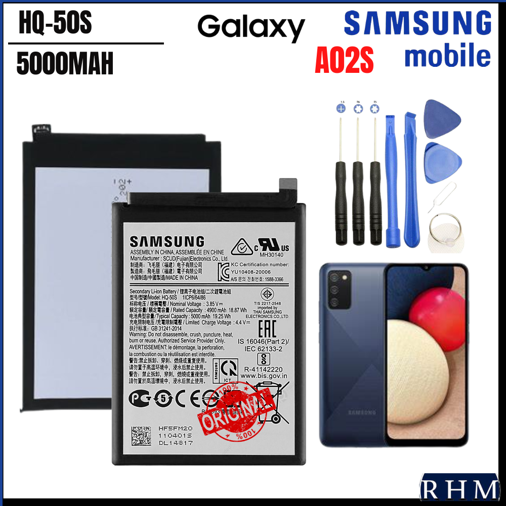 SAMSUNG GALAXY A02S Battery Model: HQ-50S (5000mAh) Original