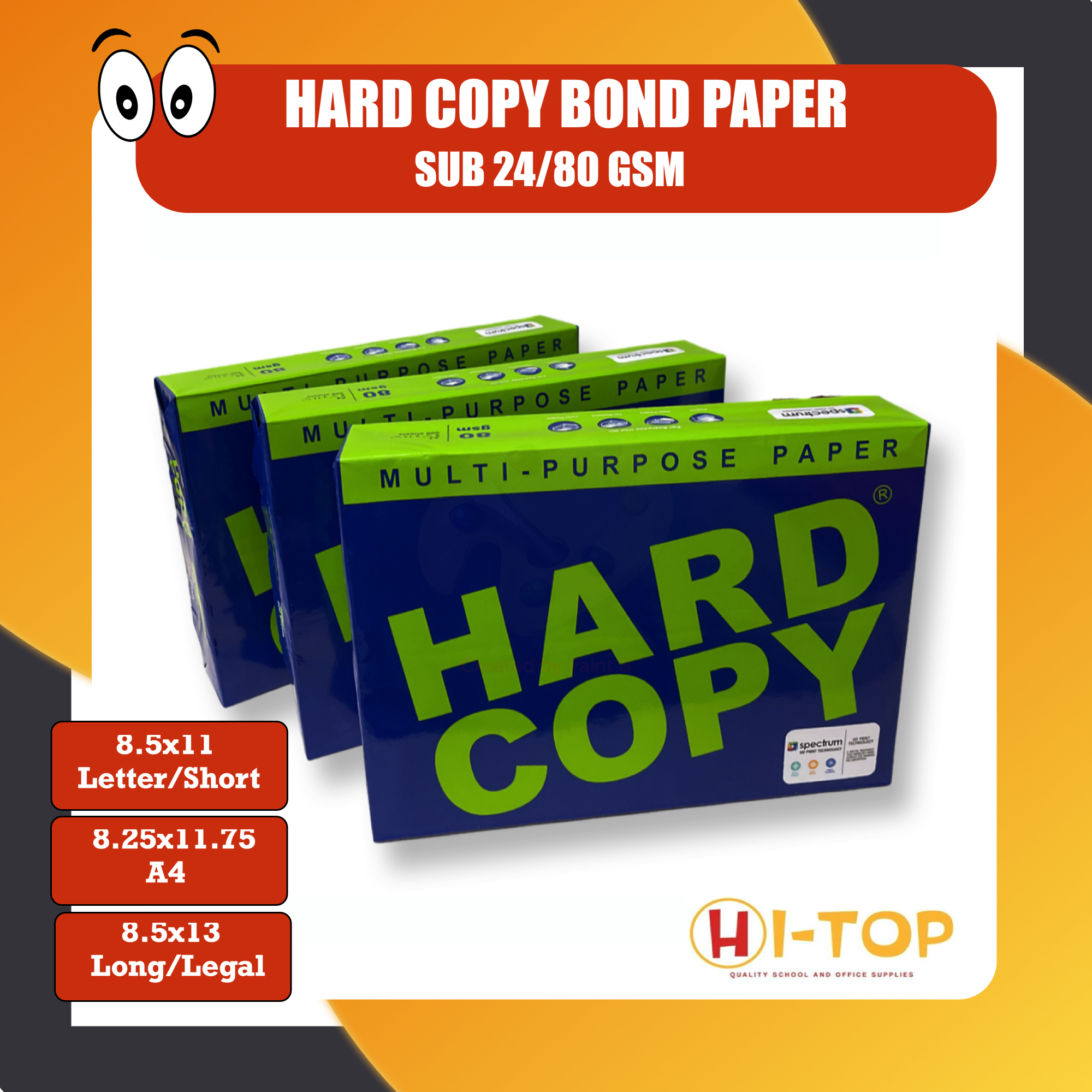 Hard Copy Paper Substance 24 (80 GSM) l MultiPurpose Paper l Inkjet Paper l Copier Paper
