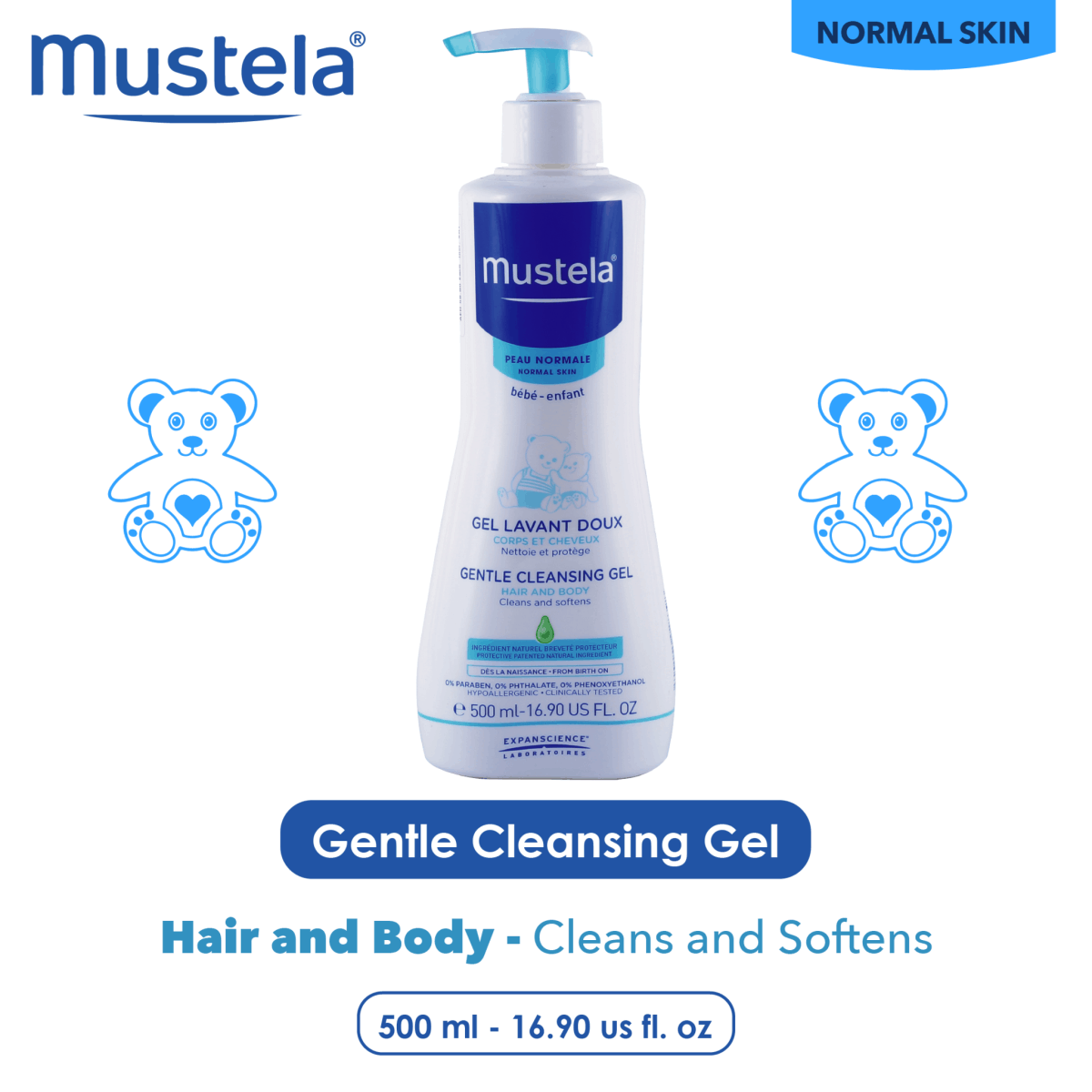 mustela gentle cleansing gel 200ml