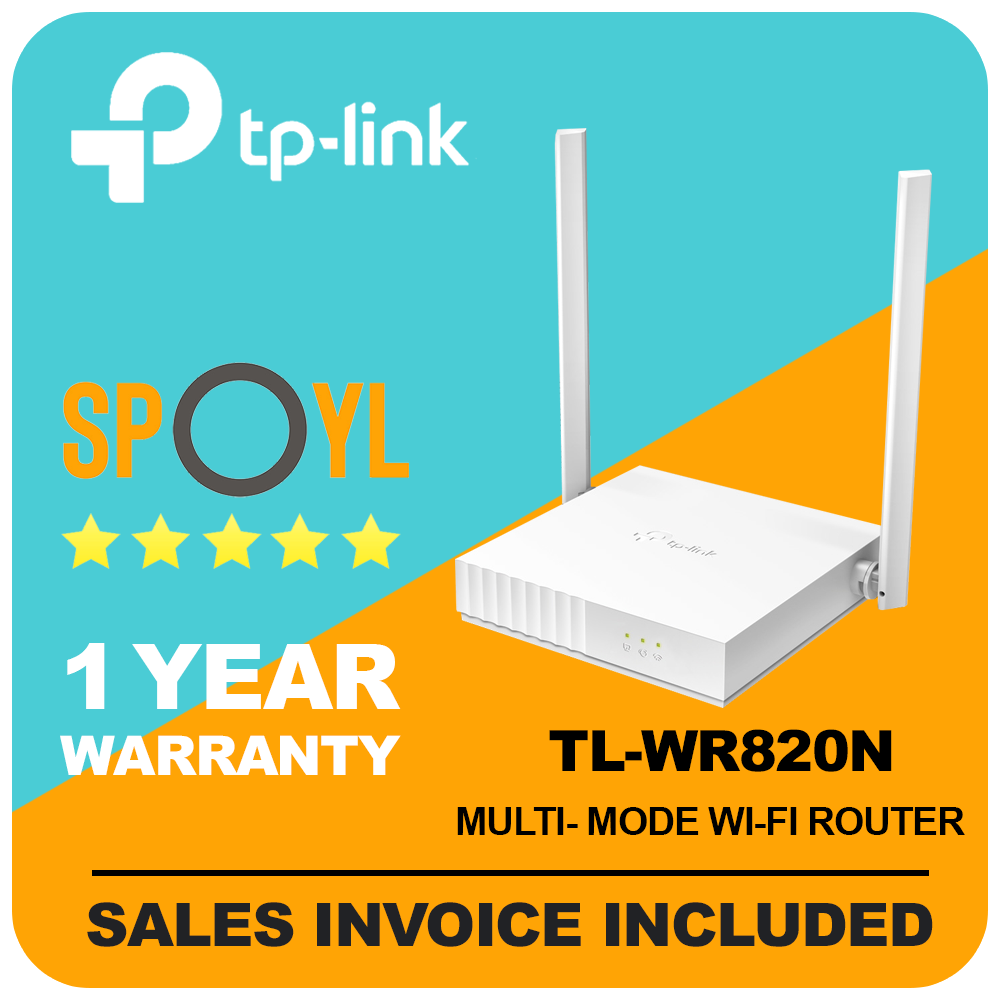 TPLink TLWR820N 300Mbps MultiMode WiFi Router Wireless N Speed