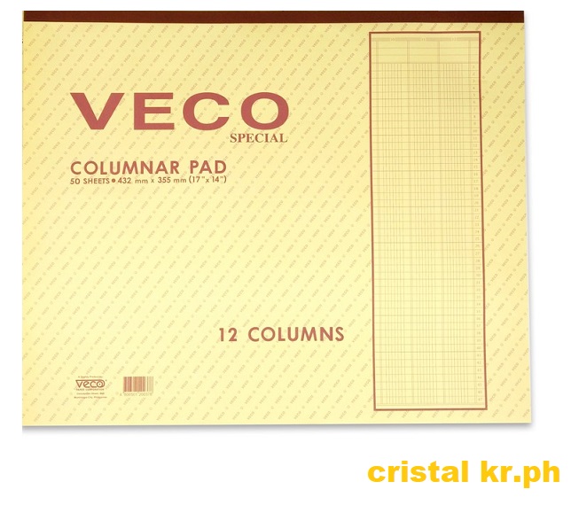 Columnar Pad (12Columns) 14x17 Veco 50sheets per Pad Lazada PH