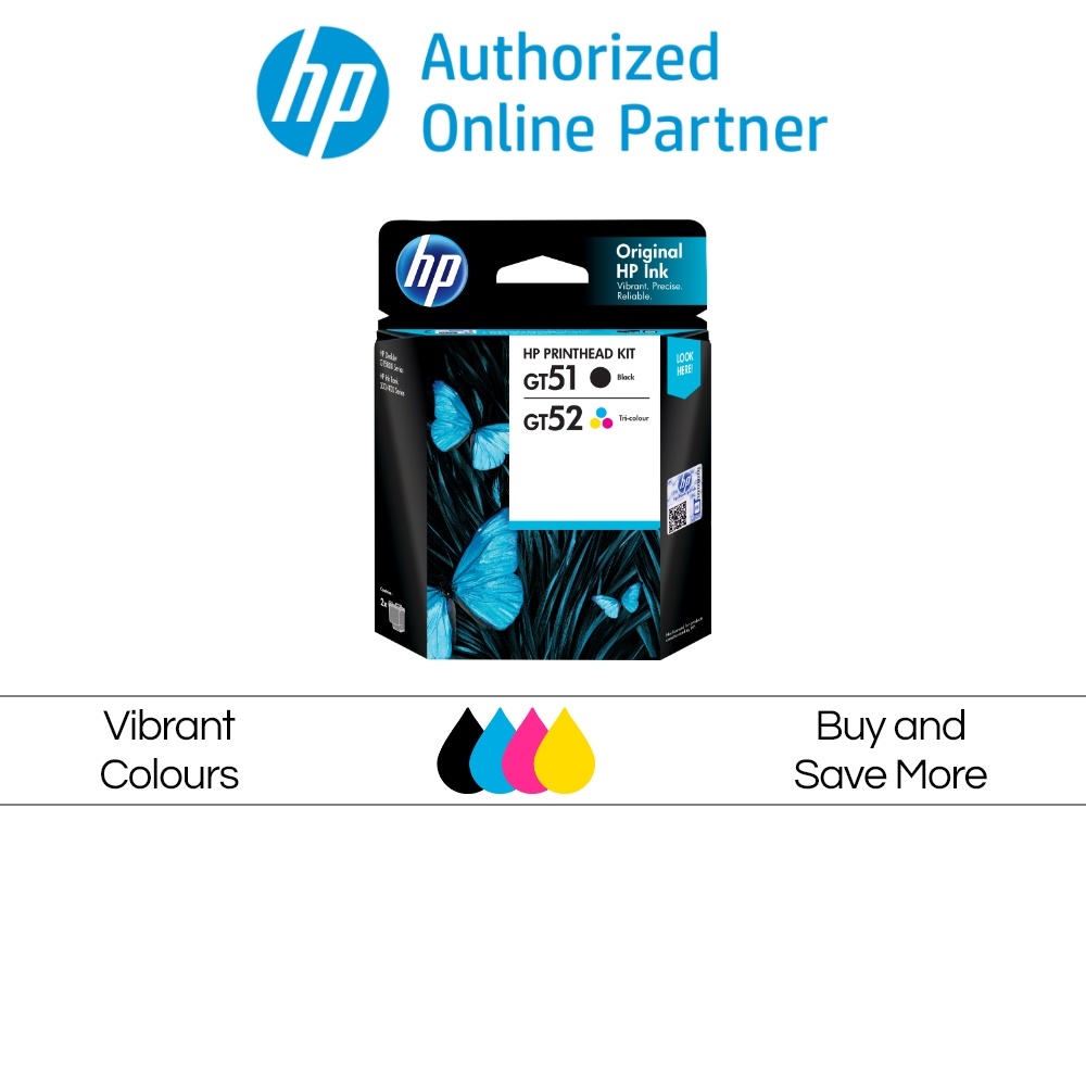 Cartridges and Printing HP GT (51/52) BLACK / TRI-COLOR PRINTHEAD ...