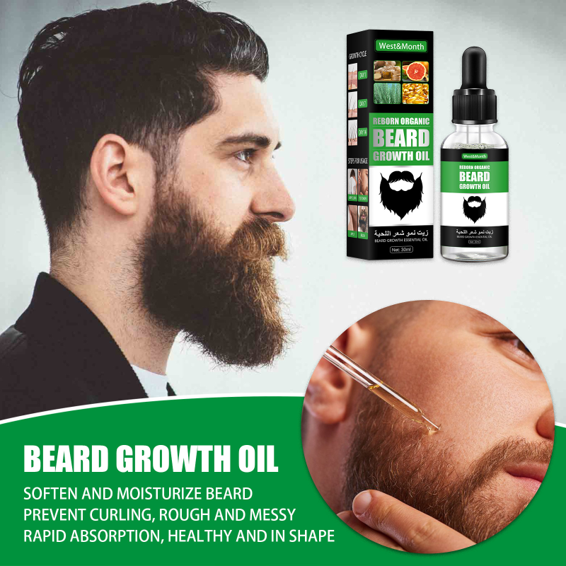 Natural Organic Beard Hair Growth Essential Oil For Men 30ml Original 1874