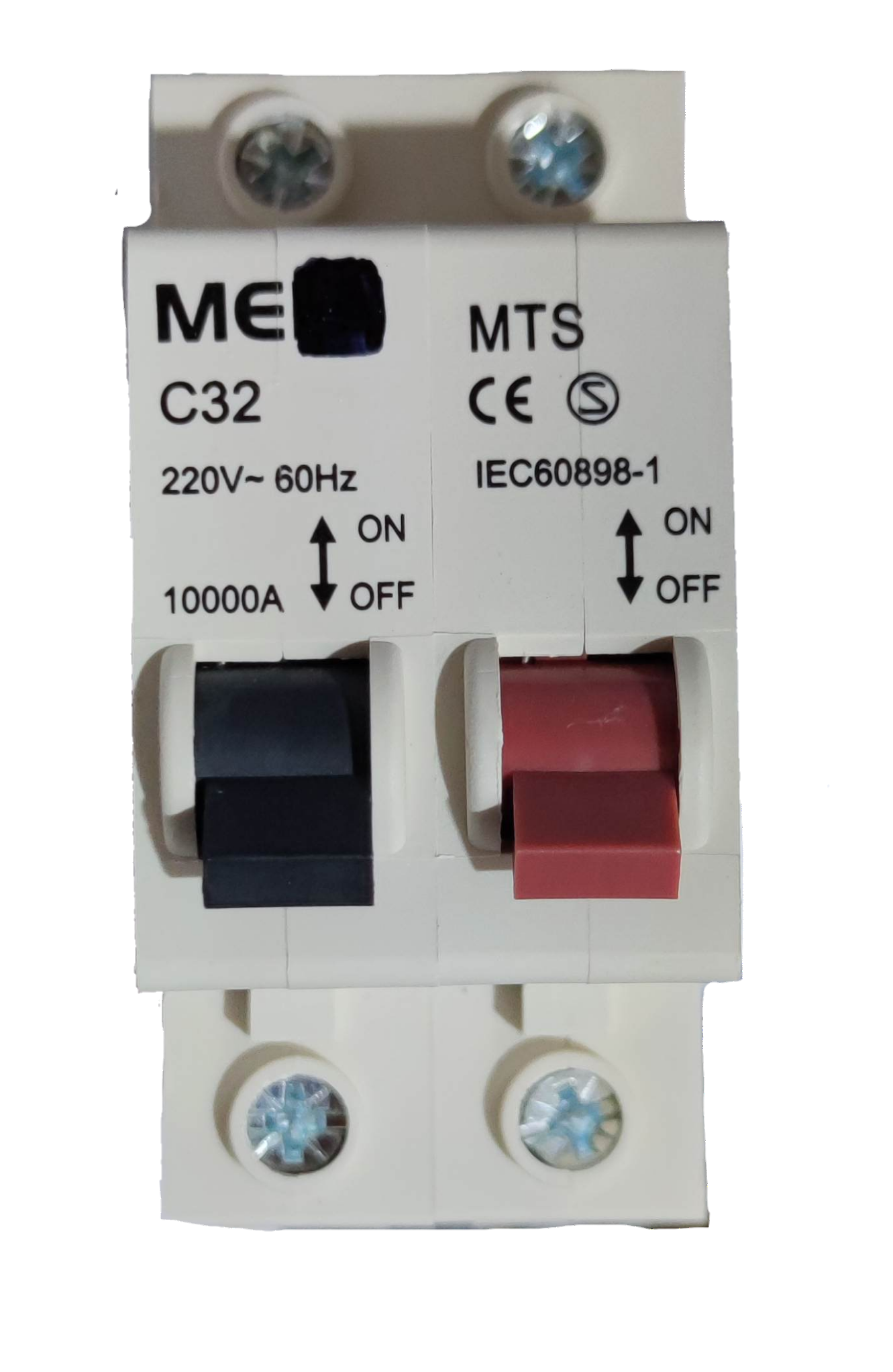 32A Manual Transfer Switch 1 Pole 10 KAIC 220V, 32A MTS 1P 10 KAIC