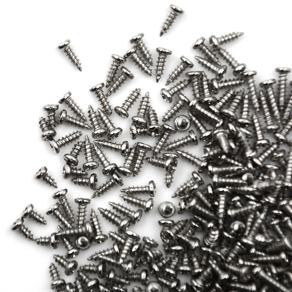 aiqinhaimaoyi 100pcs M2 Screw Thread Diameter Round Head Cross Screws Self Tapping Screw