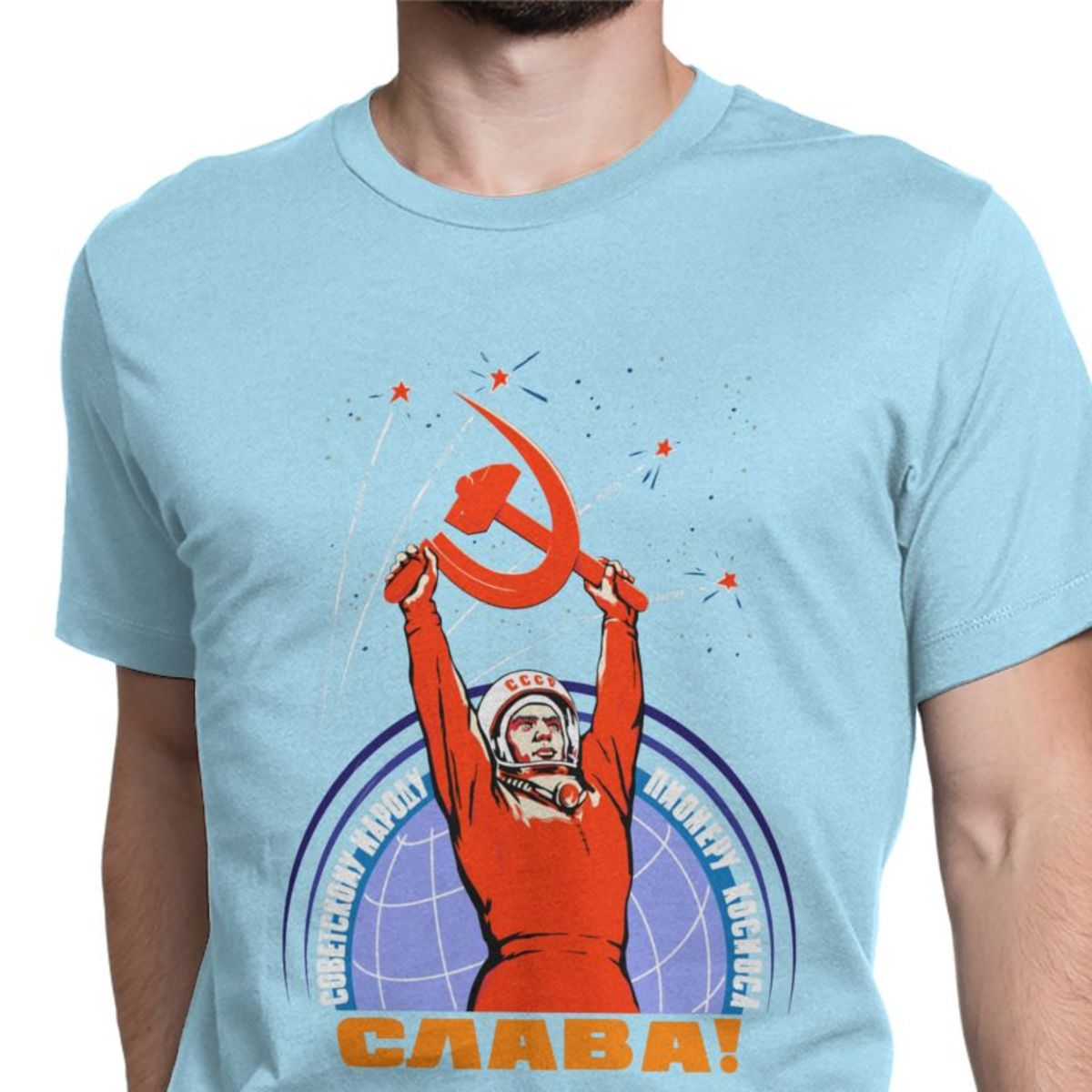 T-Shirtshock Sudadera por Hombre Negro TCO0029 Yuri Gagarin CCCP Comunismo 
