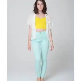 mint green jeans