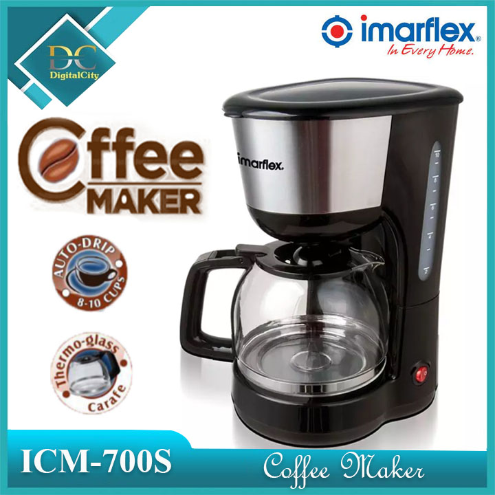 Imarflex ICM700s 810 Cups Coffee Maker (Black/Stainless) Lazada PH