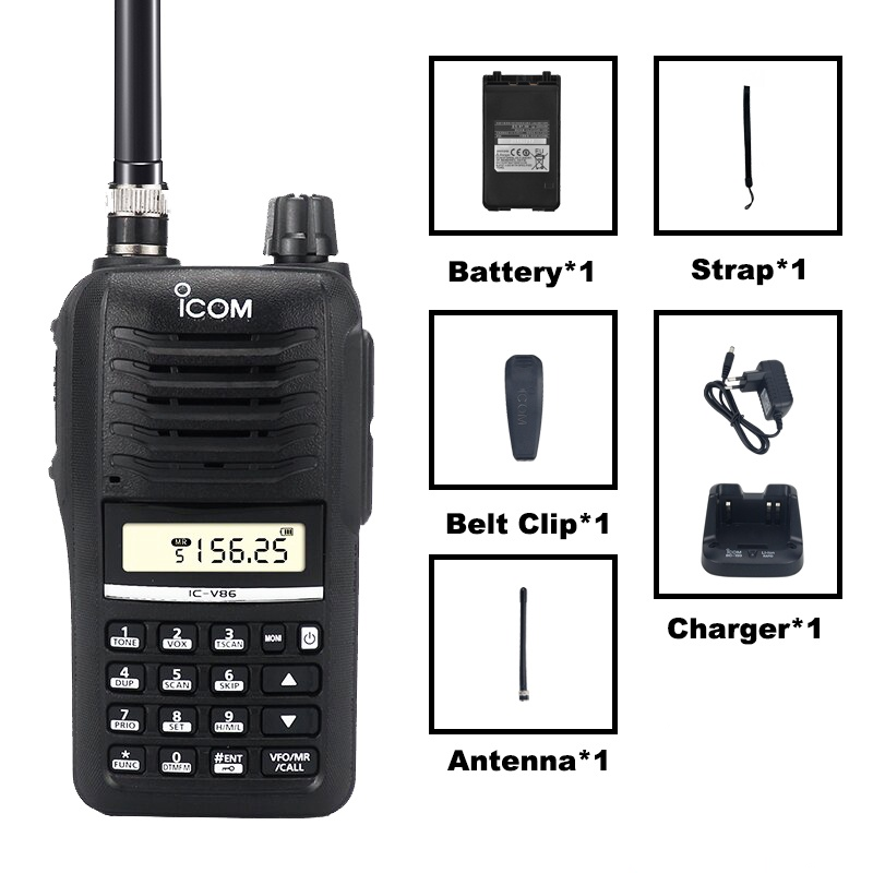Radio original japan V86 Portable Two Way Radio Walkie Talkie Long