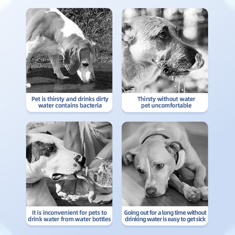 In Pet Cat Dog Travel Waterer Portable Drinking Water Bottle