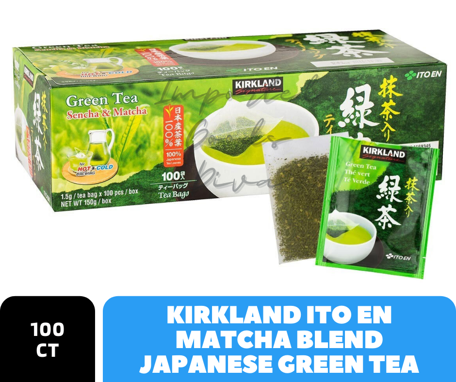 Kirkland Signature Green Tea Bags, 1.5 g, 100-count