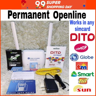 Openline Globe at Home Prepaid wifi zlt s10g with DITO sim
