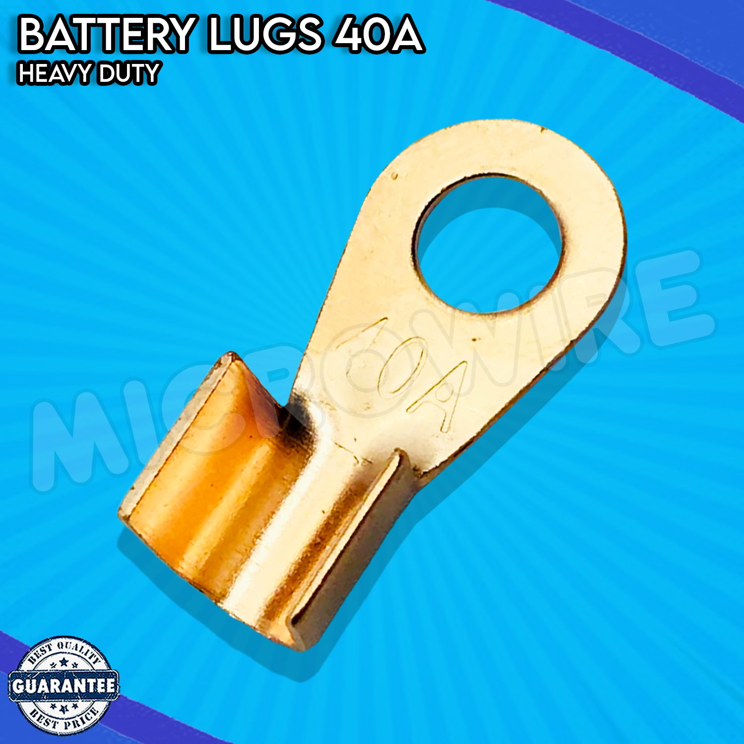 Heavy Duty Pure Copper Battery Terminal Lug 40A ( Per Piece ) Lazada PH